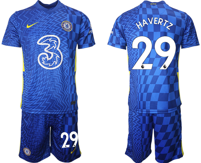 Men 2021-2022 Club Chelsea FC home blue #29 Nike Soccer Jerseys->chelsea jersey->Soccer Club Jersey